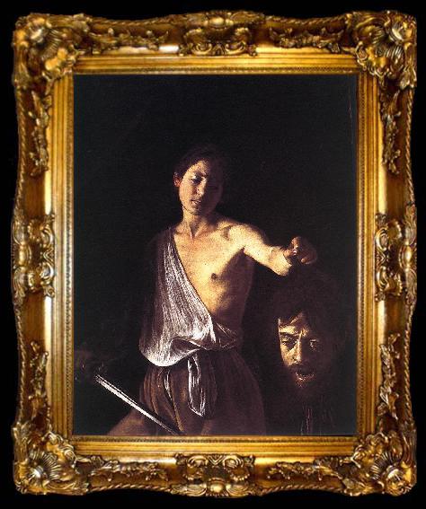 framed  Caravaggio David dfg, ta009-2