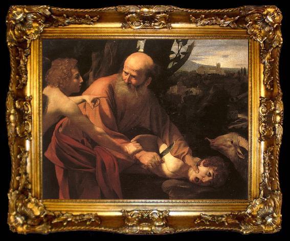 framed  Caravaggio The Sacrifice of Isaac_2, ta009-2