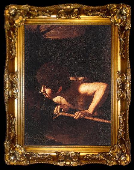 framed  Caravaggio St John the Baptist at the Well ty, ta009-2