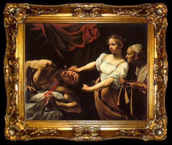 framed  Caravaggio Judith and Holofernes, ta009-2