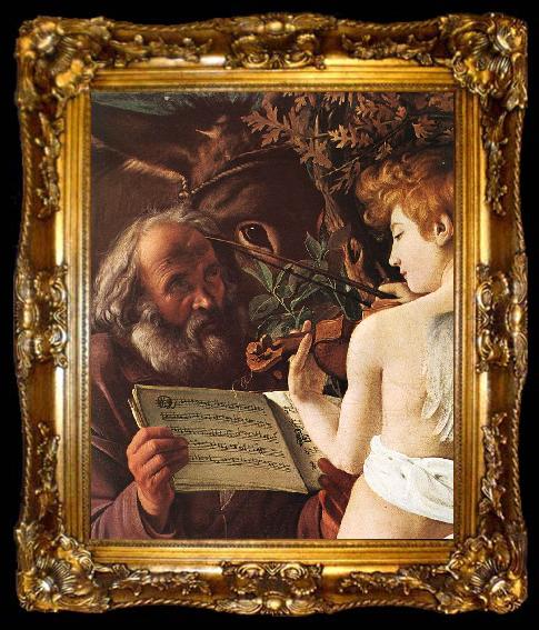 framed  Caravaggio Rest on Flight to Egypt (detail) fgf, ta009-2
