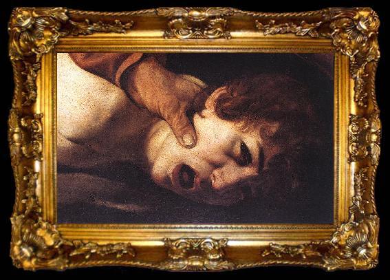 framed  Caravaggio The Sacrifice of Isaac (detail) dsf, ta009-2