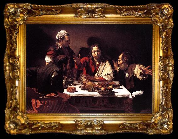framed  Caravaggio Supper at Emmaus gg, ta009-2