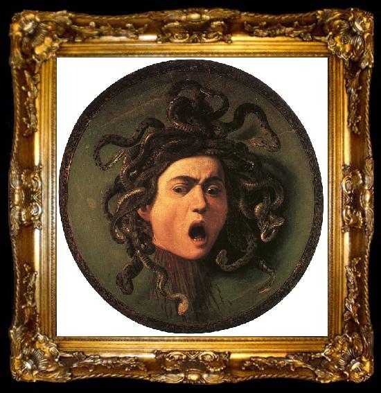 framed  Caravaggio Medusa, ta009-2