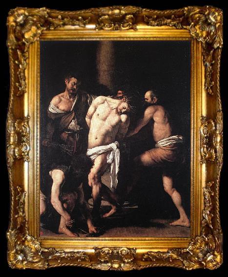 framed  Caravaggio Flagellation  dgh, ta009-2