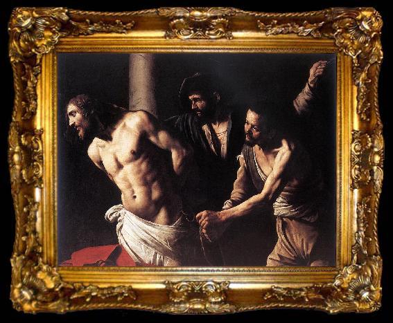 framed  Caravaggio Christ at the Column fdg, ta009-2