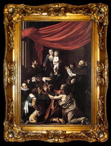 framed  Caravaggio Madonna del Rosario df, ta009-2