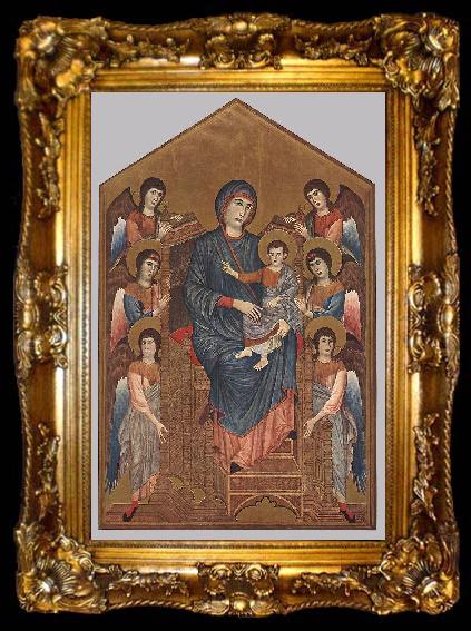 framed  Cimabue Virgin Enthroned with Angels dfg, ta009-2