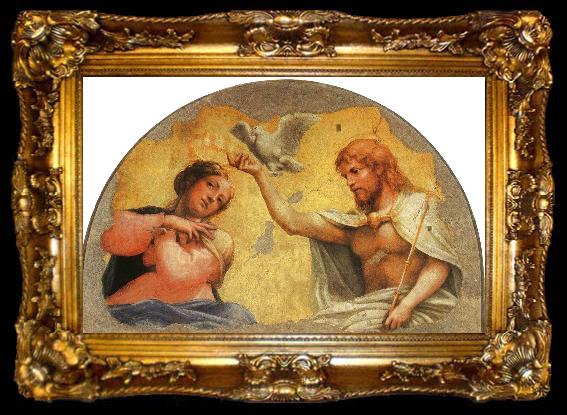 framed  Correggio Coronation of the Virgin, ta009-2
