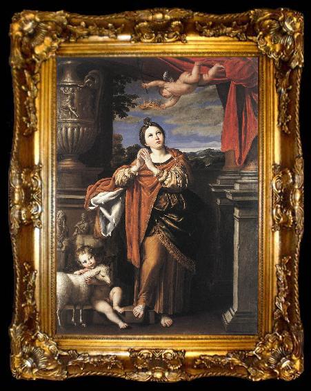 framed  Domenichino Saint Agnes drtw, ta009-2