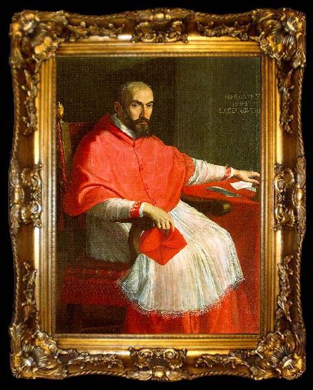 framed  Domenichino Portrait of Cardinal Agucchi, ta009-2