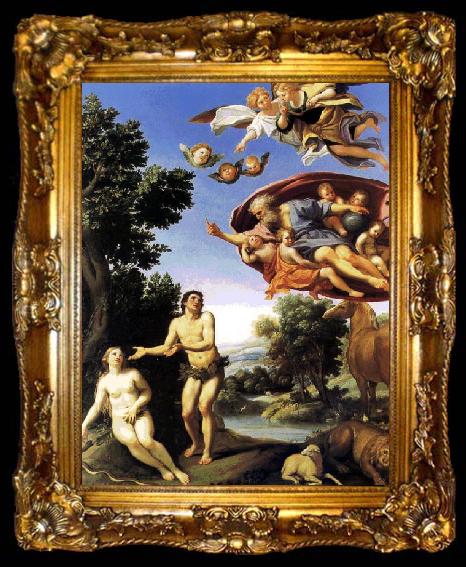 framed  Domenichino Adam and Eve sfw, ta009-2