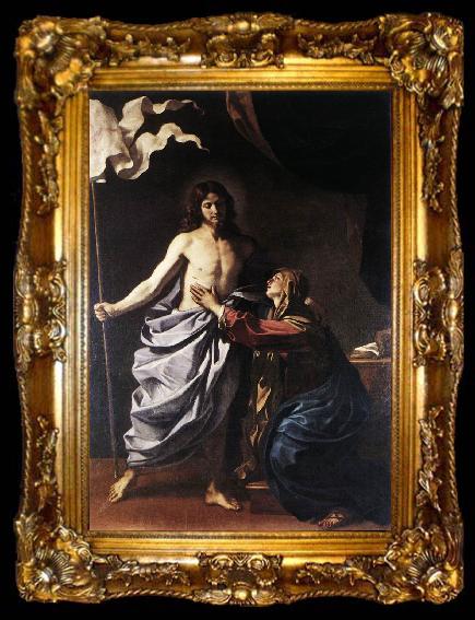 framed  GUERCINO The Resurrected Christ Appears to the Virgin hf, ta009-2