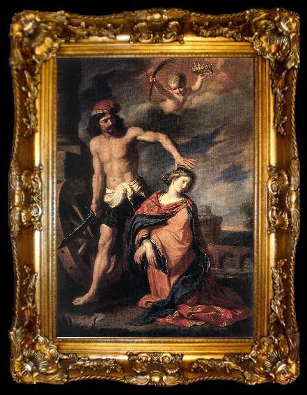 framed  GUERCINO Martyrdom of St Catherine sdg, ta009-2