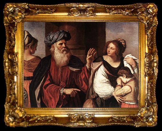 framed  GUERCINO Abraham Casting Out Hagar and Ishmael sg, ta009-2