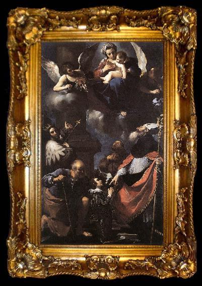 framed  GUERCINO A Donor Presented to the Virgin lkhi, ta009-2