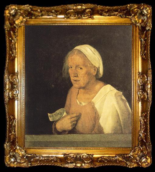 framed  Giorgione Old Woman dhjd, ta009-2