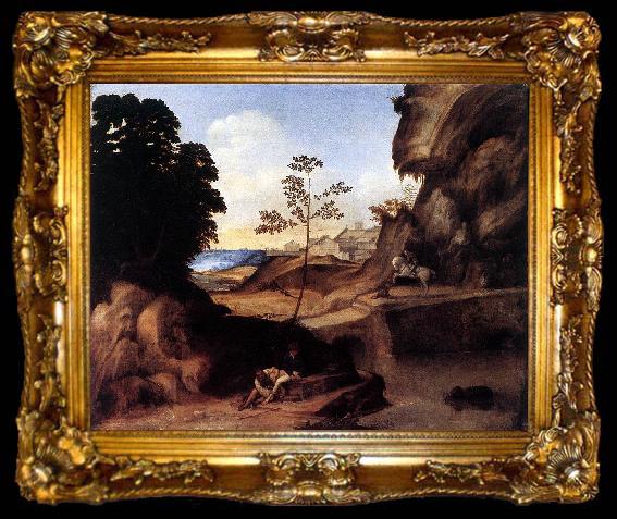 framed  Giorgione The Sunset (Il Tramonto) sh, ta009-2