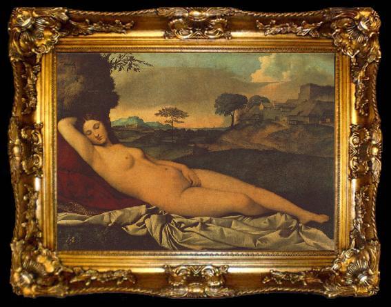 framed  Giorgione Sleeping Venus dhh, ta009-2