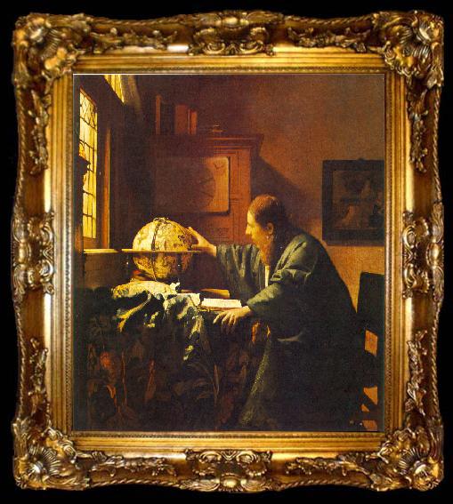 framed  JanVermeer The Astronomer, ta009-2