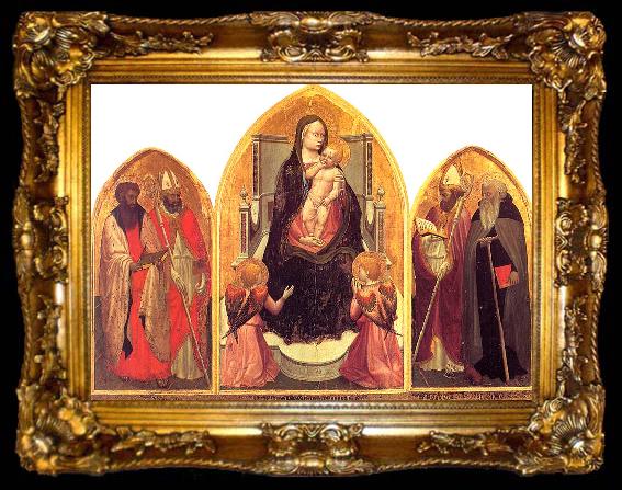 framed  MASACCIO Madonna and Child with St. Anne s, ta009-2