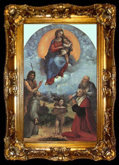 framed  Raphael The Madonna of Foligno, ta009-2