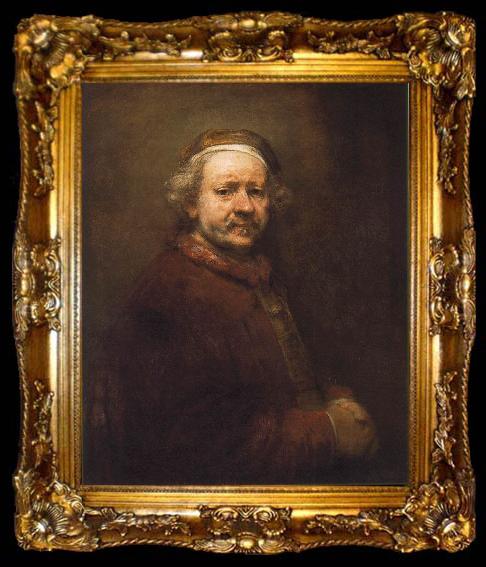 framed  Rembrandt Self Portrait  ffdxc, ta009-2