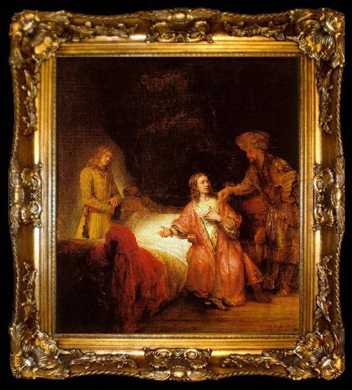 framed  Rembrandt Joseph Accused by Potiphar