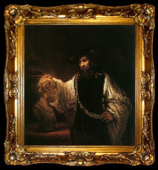 framed  Rembrandt Aristotle with a Bust of Homer, ta009-2