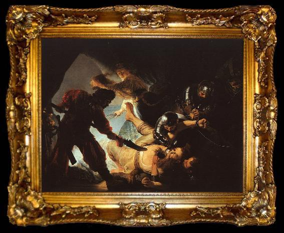 framed  Rembrandt The Blinding of Samson, ta009-2
