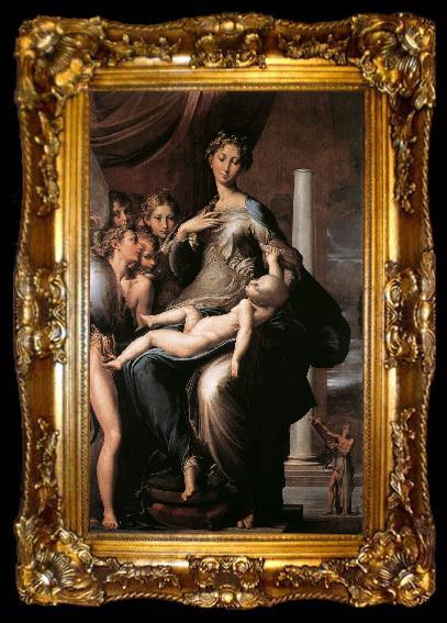 framed  PARMIGIANINO Madonna dal Collo Lungo (Madonna with Long Neck) ga, ta009-2