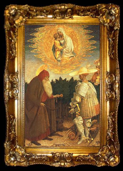 framed  PISANELLO The Virgin and Child with Saints George and Anthony Abbot sgh, ta009-2
