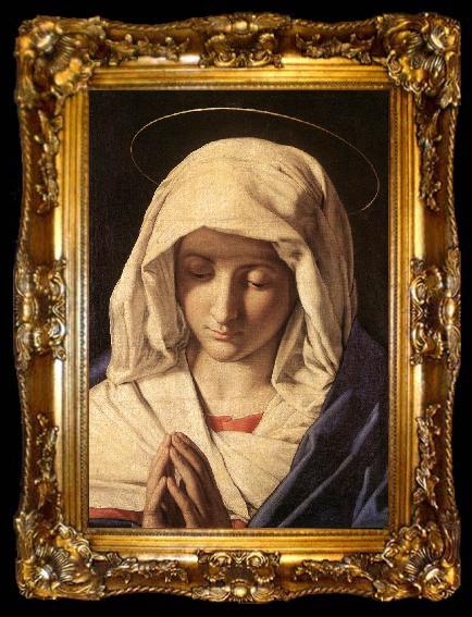 framed  SASSOFERRATO Madonna in Prayer sr, ta009-2