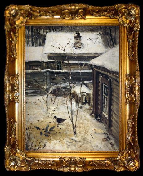 framed  A.K.Cabpacob Yard-Winter, ta009-2