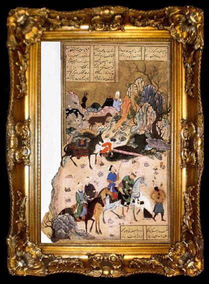 framed  Bihzad Sultan Sanjar and the wildow, ta009-2