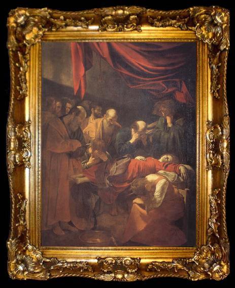 framed  Caravaggio the death of the virgin, ta009-2