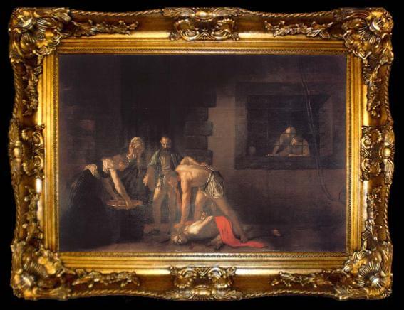 framed  Caravaggio The Beheanding of tst john the baptist, ta009-2