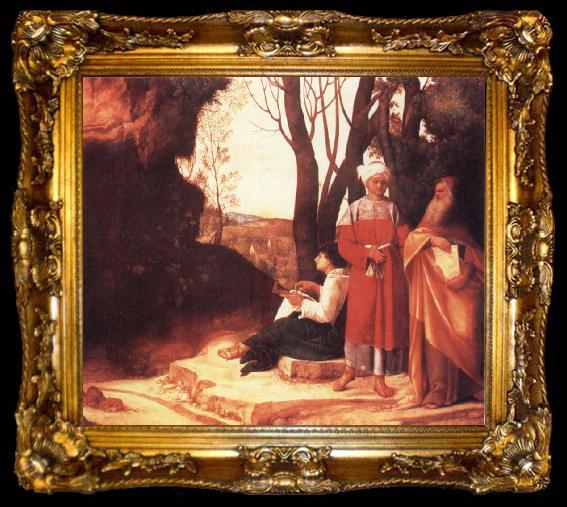framed  Giorgione Die drei Philosophen, ta009-2