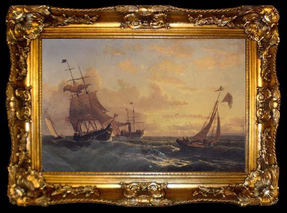 framed  Anonymous Marine painting, ta009-2
