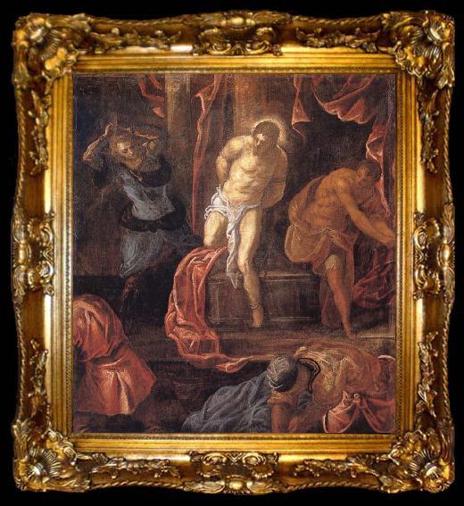 framed  Tintoretto Flagellation of Christ, ta009-2