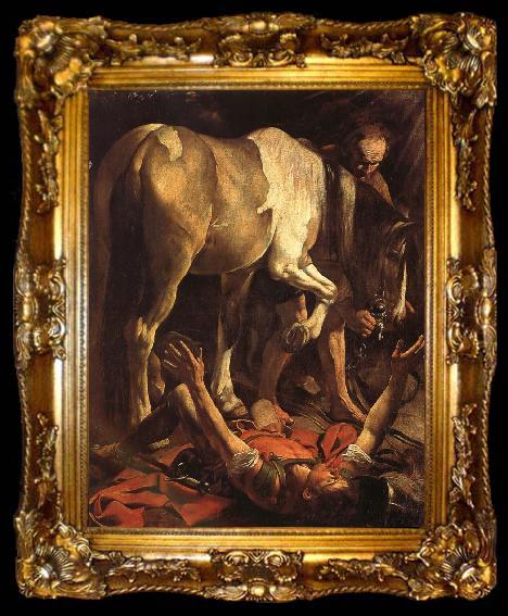 framed  Caravaggio The conversion of St. Paul, ta009-2