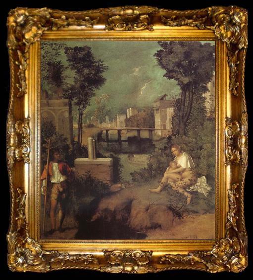 framed  Correggio The Tempest, ta009-2