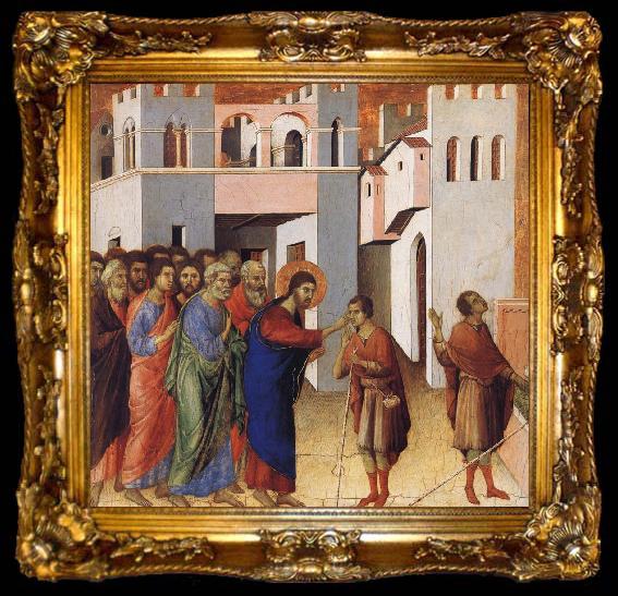 framed  Duccio Jesus Opens the Eyes of a Man Born Blind, ta009-2
