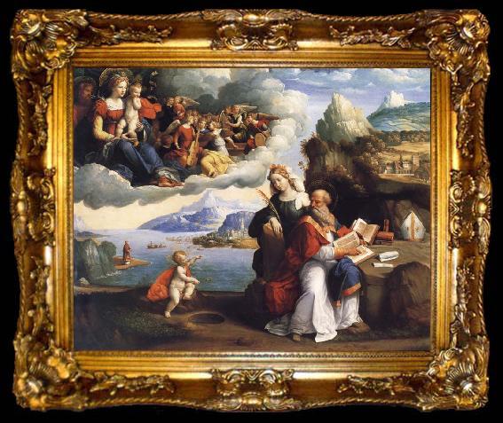 framed  GAROFALO THe Vision of Saint Augustine, ta009-2