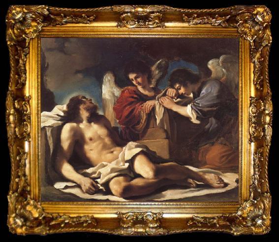 framed  GUERCINO The Dead Christ Mourned by two Angels, ta009-2