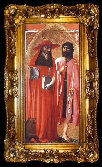 framed  MASACCIO Saints Jerome and john the Baptist, ta009-2
