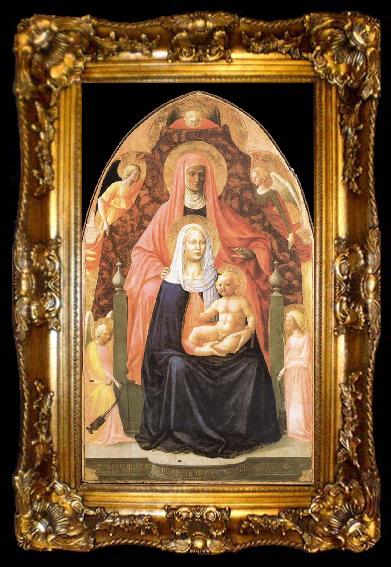 framed  MASACCIO Holy Ana Metterza, ta009-2