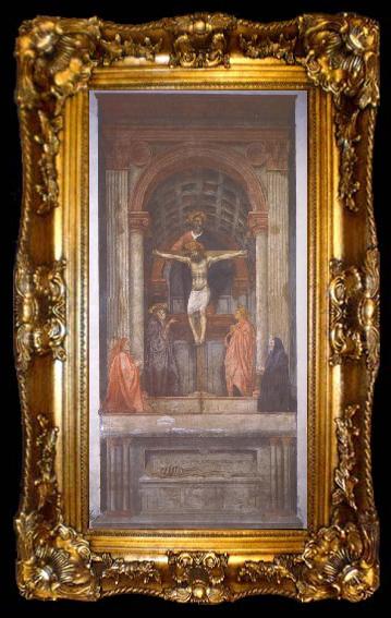 framed  MASACCIO The Saint Three-unity, ta009-2