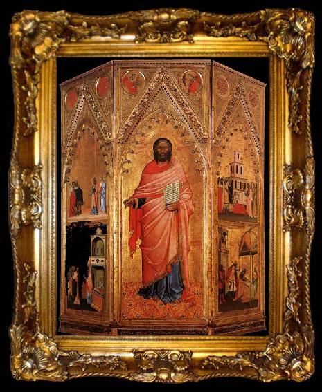 framed  Orcagna Saint Matthew and scenes from his Life, ta009-2