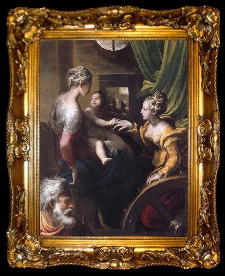 framed  PARMIGIANINO The Mystic Marriage of Saint Catherine, ta009-2